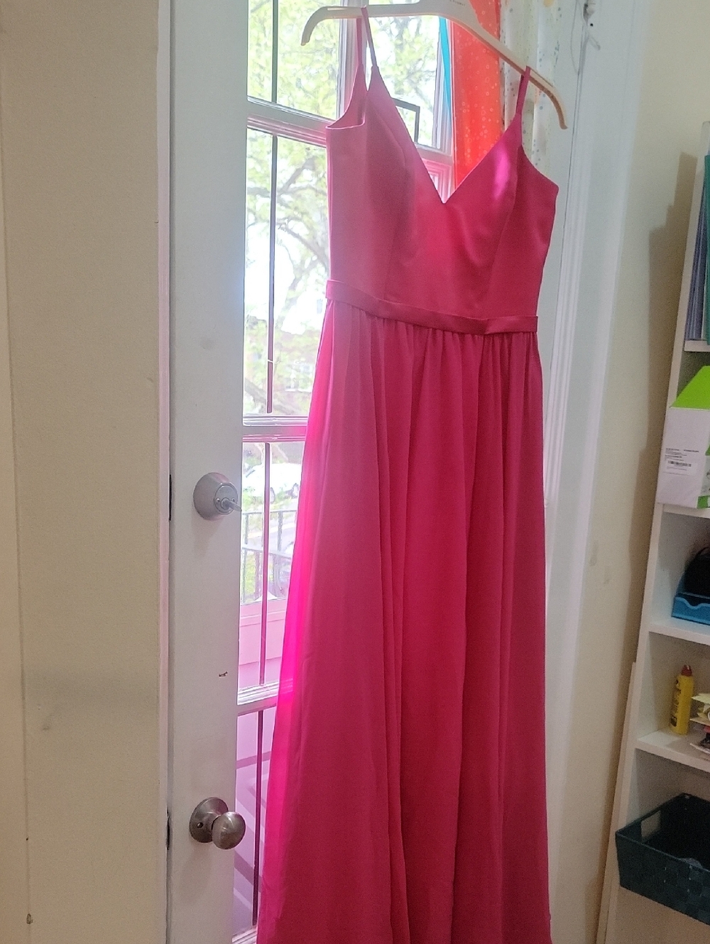Allure Bridals Hot Pink Bridesmaid Dress-- Only Worn Once Great For Prom